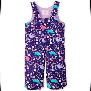 NWT Purple Unicorn Snowsuit and Size 4 Boots Set